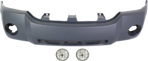 Front Bumper Cover for GMC Envoy 2005-2009, 3-Piece Kit with Fog Lights, Replacement