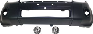Front Bumper Cover for 2008-2010 Ford Escape, 3-Piece Kit with Fog Lights, Direct Replacement