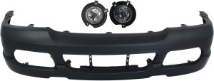 Front Bumper Cover for 2002-2005 Ford Explorer, 3-Piece Kit with Fog Lights, Replacement