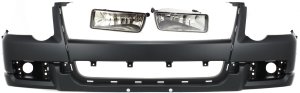 Front Bumper Cover for Ford Explorer 2006-2010, 3-Piece Kit with Fog Lights, Replacement