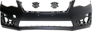 Front Bumper Cover for Subaru Impreza 2015-2016, 3-Piece Kit with Fog Lights, Replacement