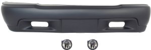 Front Bumper Cover for GMC Jimmy 1998-2000, 3-Piece Kit with Fog Lights, Replacement Part