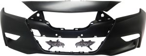 Front Bumper Cover for Nissan Maxima 2016-2018, 3-Piece Kit with Fog Lights, Replacement