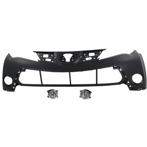 Front Bumper Cover Kit for TOYOTA RAV4 2013-2015, 3-Piece with Fog Lights, Replacement