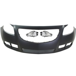 Front Bumper Cover for Buick Regal 2011-2013, 3-Piece Kit with Fog Lights, Replacement