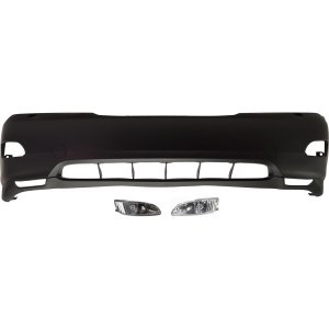 Front Bumper Cover for Lexus RX330 (2004-2006) RX350 (2007-2009), 3-Piece Kit with Fog Lights, Replacement