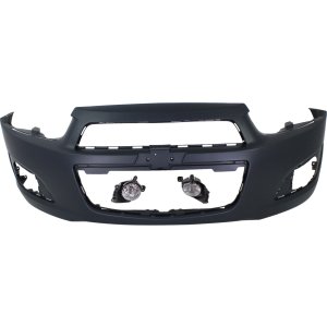 Front Bumper Cover for Chevrolet Sonic 2012-2016, 3-Piece Kit with Fog Lights, Replacement