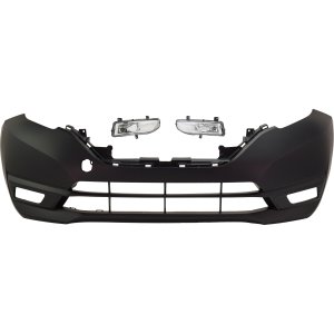 Front Bumper Cover for Nissan Versa Note 2017-2019, 3-Piece Kit, with Fog Lights, Replacement
