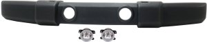 Front Bumper Cover Kit for Jeep Wrangler 2010-2017, Wrangler JK 2018, 3-Piece Set with Fog Lights, Replacement