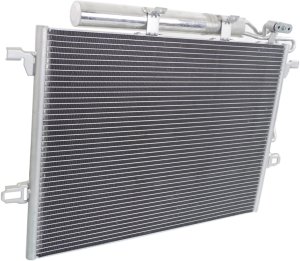 A/C Condenser for Mercedes E-Class Sedan 2003-2009, Wagon 2004-2009, with Receiver Drier, Replacement
