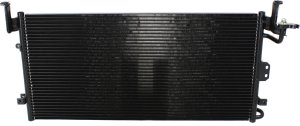 A/C Condenser for Hyundai Sonata 2003-2004, Flange Type Outlet Fitting, Replacement
