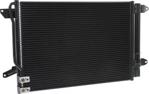 A/C Condenser for Volkswagen Jetta Sedan 2011-2015, Beetle 2012-2015, Includes Jetta Hybrid 2013-2016, Jetta Wagon 2009-2014, Replacement