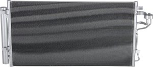 A/C Condenser for Hyundai Sonata 2011-2015, Kia Optima 2011-2016, Hybrid Models, Replacement