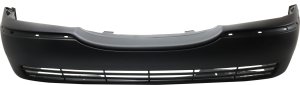 Front Bumper Cover for Lincoln Town Car 2003-2011, Primed (Ready to Paint), Without Fog Light Holes, Replacement