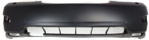 Front Bumper Cover for Lexus RX330 (2004-2006) and RX350 (2007-2009), Primed (Ready to Paint), with Headlight Washer Holes, Laser/Radar Cruise Control, Japan Built Vehicle, Replacement