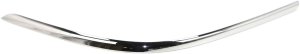 Front Bumper Molding for Lincoln Town Car 2003-2011, Left (Driver), Plastic, Chrome, Replacement