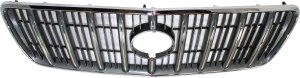 Vertical Bar Grille for Lexus RX300 2000-2003, Gray Shell and Insert, Effective From July 2000, Replacement