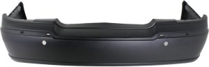 Rear Bumper Cover for Town Car, Lincoln 2003-2005, Primed (Ready to Paint), with Rear Object Sensor Holes, Replacement