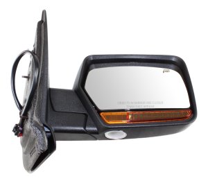 Power Mirror for Ford Expedition/Lincoln Navigator 2009-2010, Right (Passenger), Non-Towing, Power Folding, Heated, Chrome, with In-Housing Signal Light and Memory, without Auto Dimming and Blind Spot Detection, Replacement