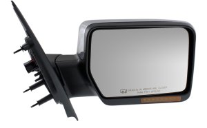 Power Mirror for Ford F-150 2004-2006/Mark LT 2006-2006, Right (Passenger), Non-Towing, Manual Folding, Heated, Chrome, with In-housing Signal Light, without Auto Dimming, Blind Spot Detection, Memory, Replacement