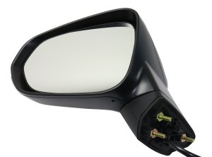 Power Heated Left (Driver) Mirror for Lexus RX350/RX350L 2016-2019, RX450H 2018-2019, Manual Folding, Paintable, with Memory and Signal Light, without Auto Dimming and Blind Spot Detection, Replacement