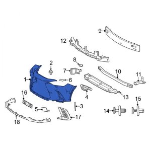 2022 - 2023 Lexus Nx350 Front Bumper Cover