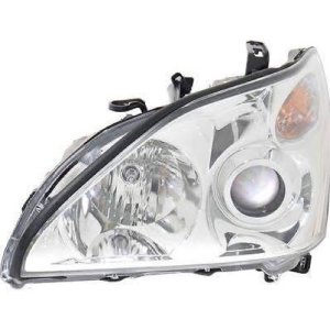 Left (Driver) Headlight Assembly for 2004 - 2006 Lexus RX330, Front Replacement Housing/Lens/Cover- USA Built, Composite HID without Adaptive Front-lighting System,  811500E020