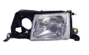 Front Headlight Assembly for 1993 - 1994 Lexus LS400, Right (Passenger) Side with Fog Light, Composite,  8111050061, Replacement