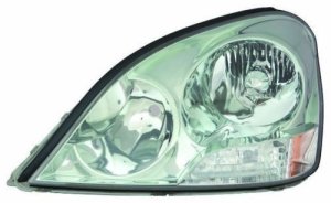 Left (Driver) Headlight Lens/Housing Assembly for 2001-2003 Lexus LS430, Front Replacement with Xenon Bulb,  8117050221, Replacement