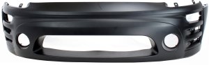 Front Bumper Cover for Mitsubishi Eclipse 2002-2005, Primed (Ready to Paint) with Emblem Provision, From Feb 2002, Replacement