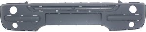 Front Bumper Cover for COOPER 2002-2004 Base Model, Primed (Ready to Paint), without Aero Package, with Holes for Chrome Insert/Trim, Replacement