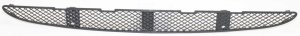 Front Bumper Grille in Black for Mercedes-Benz S-Class (2000-2000) - Center Position, (220) Chassis, Without Sport Package, Replacement