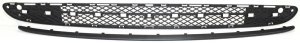 Front Bumper Grille Replacement for Mercedes-Benz C-Class 2001-2007, Primed and Prepared, with Avantgarde Package, without AMG Package, Center Molding, Open Type
