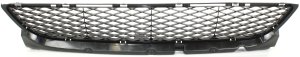 Front Bumper Grille for 2007-2009 Mazda 3 Sedan, Standard Type, Black, Replacement
