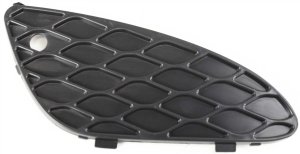 Fog Light Cover for Mercedes-Benz E-Class (2003-2006), Right (Passenger) Outer, Black, Without Sport Package, (211) Chassis, Replacement