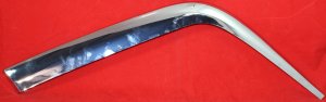 Front Bumper Molding Cover for Mercedes-Benz C-Class (1998-2000), Right (Passenger), Chrome Plastic, 202 Chassis, Replacement