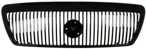 Painted Black Shell and Insert Grille for 2003-2004 Marauder Sedan, Replacement