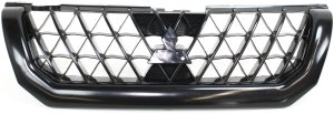Grille for 2002-2003 Montero Sport, Painted Black Shell and Insert, Replacement