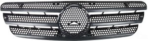 Black Shell and Insert Grille for Mercedes-Benz ML-Class 1998-2005, (163) Chassis, Replacement