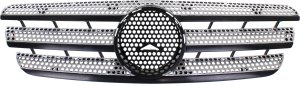 Silver Shell and Insert Grille for ML-Class 2002-2005, Fits 2002-2004 with Inspiration Edition and 2005 with Special Edition, Replacement
