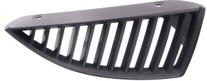 Grille for Mitsubishi Lancer 2004, Right (Passenger) Side, Black Shell and Insert, Sportback Model, Wagon, without Anti-Lock Braking System, Replacement