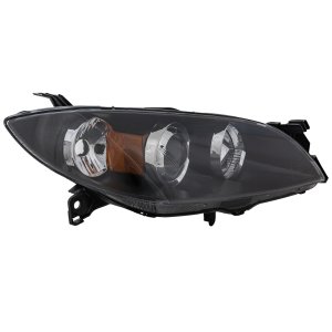 Headlight for Mazda 3 Sedan (2004-2009), Right (Passenger) Side, Lens and Housing, Halogen, Replacement
