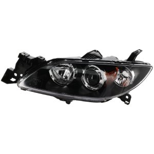 Headlight for Mazda 3 Sedan 2004-2009, Left (Driver), Lens and Housing, Halogen, Replacement
