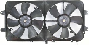 Radiator Fan Shroud Assembly for Mazda 626, 4-Cylinder, 2.0L Engine ModelYear 2000-2002, Replacement