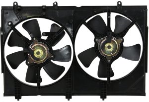 Radiator Fan Assembly for Mitsubishi Outlander 2003-2006, Dual, without Control Unit, Replacement