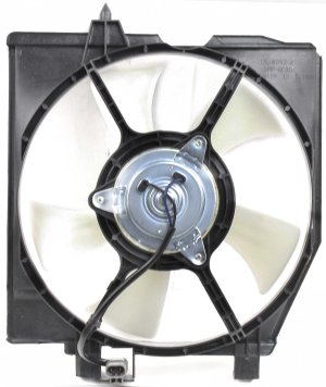 A/C Fan Shroud Assembly for 1999-2000 Mazda Protege, Right (Passenger) Side, Replacement