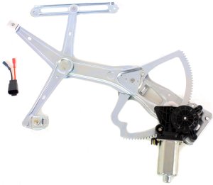 Front Window Regulator with Motor for Mercedes-Benz ML-Class 1998-2005, Right (Passenger), Power, Chassis (163), Replacement