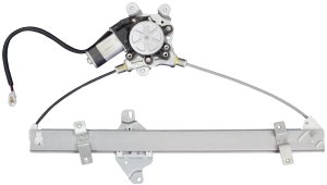 Front Window Regulator with Motor for Mitsubishi Lancer 2002-2003, Right (Passenger), Power, ES/LS/OZ Rally Models, Replacement