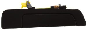Smooth Black Rear Exterior Door Handle for Mitsubishi Mirage 1997-2001/Mitsubishi Galant 1999-2003, Right (Passenger), Sedan, Replacement