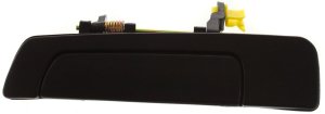 Smooth Black Rear Exterior Door Handle for Mitsubishi Mirage 1997-2001/Galant 1999-2003, Left (Driver), Sedan, Replacement